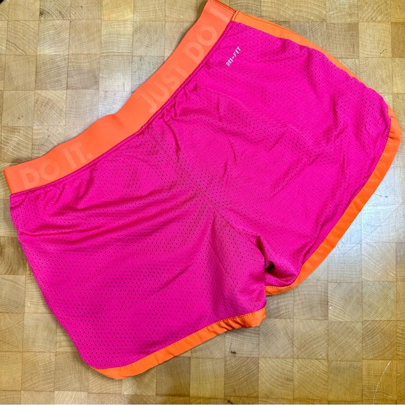 Nike Dri fit pink and orange shorts - Picture 2 of 5